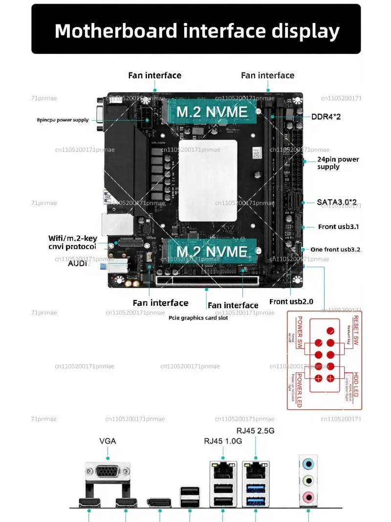 i9 13900 Desktop ITX Motherboard CPU Combo DDR4 for DIY Gaming Office Computer - view 2