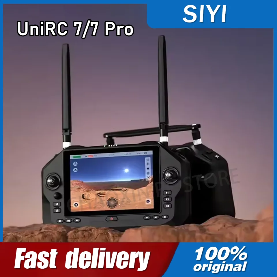 SIYI UniRC 7/7 Pro Dual Frequency Handheld Ground Station 7Inch 1080P 40KM Range Smart Controller for UAV UGV USV Robotics RC