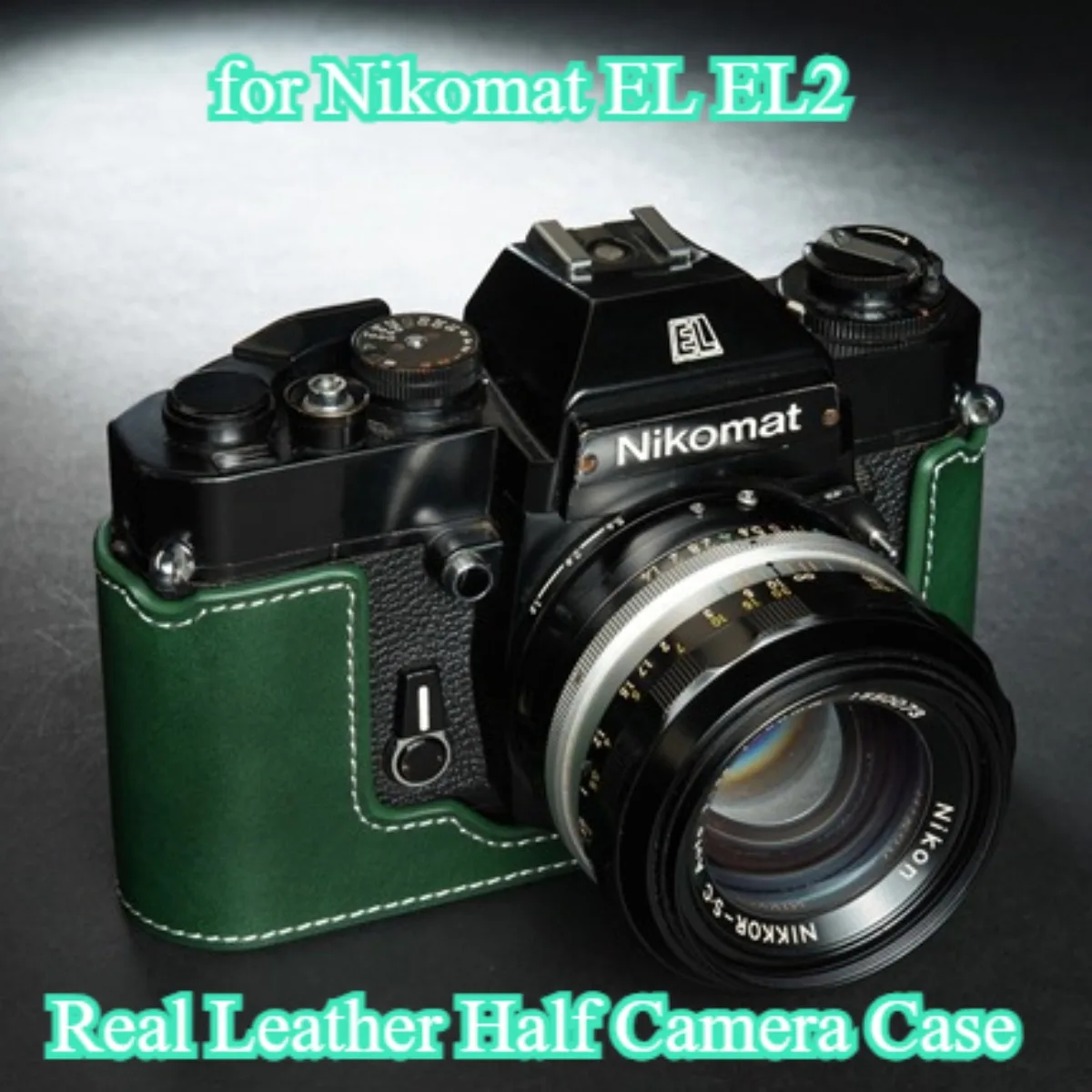 

Handmade Genuine Real Leather Half Camera Case Bag Neck Belt Strap Shoulder Fashion Backpack for Nikomat EL EL2 Photography