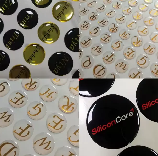 Aangepaste Epoxy Label Afdrukken Waterdichte Transparante Gel Logo Sticker 3d Epoxy Dome Sticker