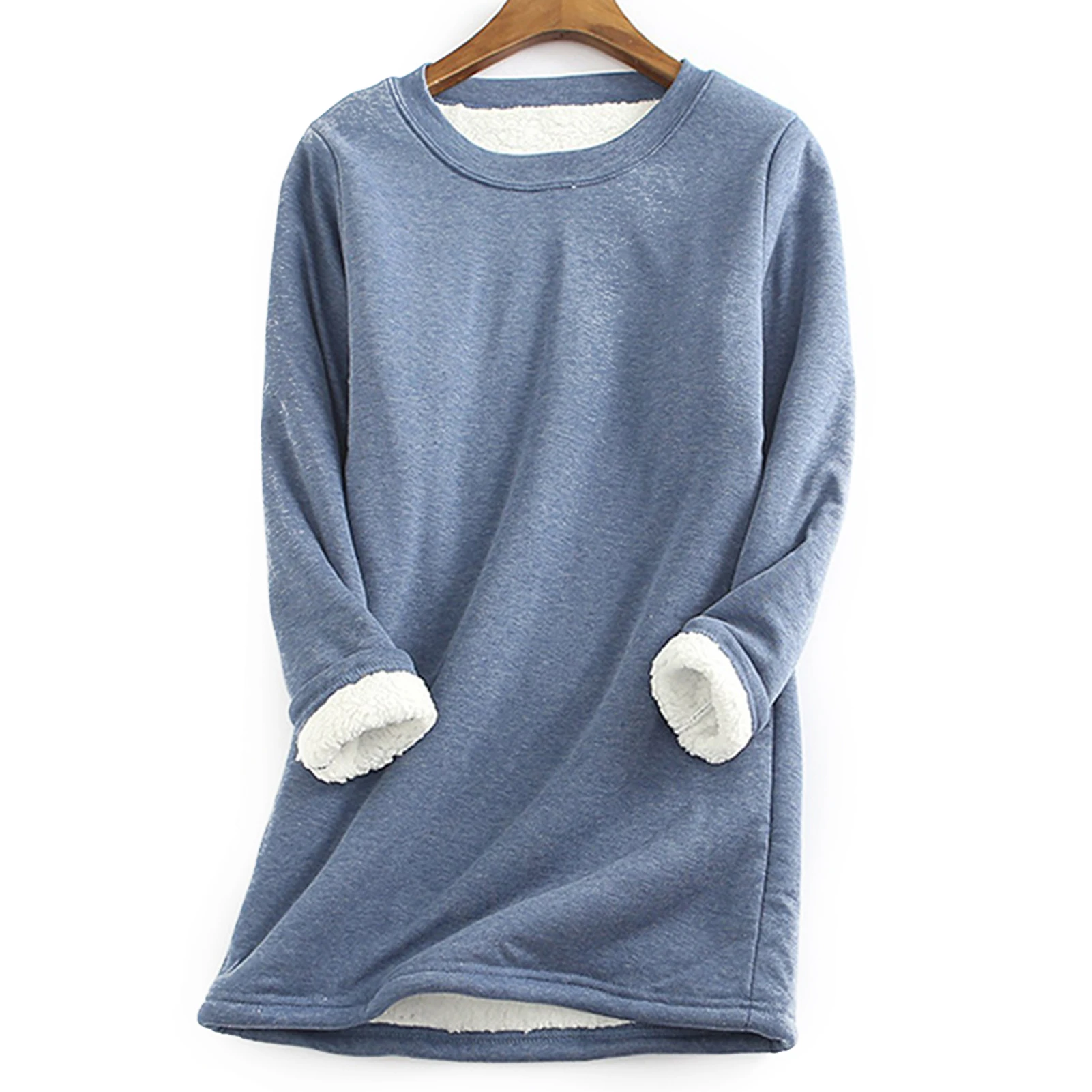 Women\'s Warm Fleece Top Lady Autumn Warm Sweater for Women Formal Daily Party Ball