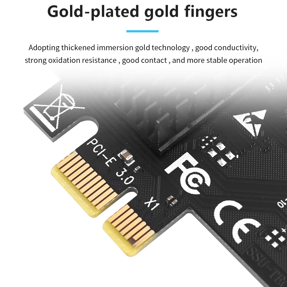 مهايئ بطاقة توسعة PCIE Sata 1X إلى 2/6/10/16 منفذ SATA3.0 PCI-E مهايئ PCI Express مضاعف PCIE3.0 Sata إضافة على البطاقات