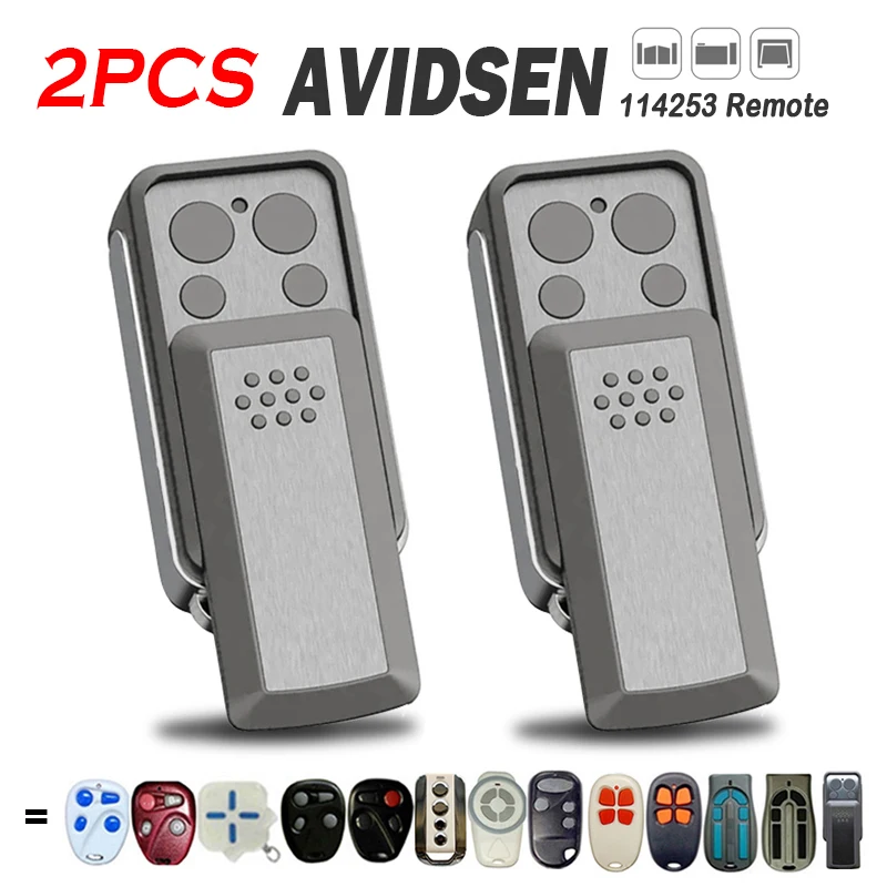 

AVIDSEN 114253 Remote Control For AVIDSEN 104250 104700 104251 104257 104350 654300 Garage Door Command 433.92MHz Gate Opener