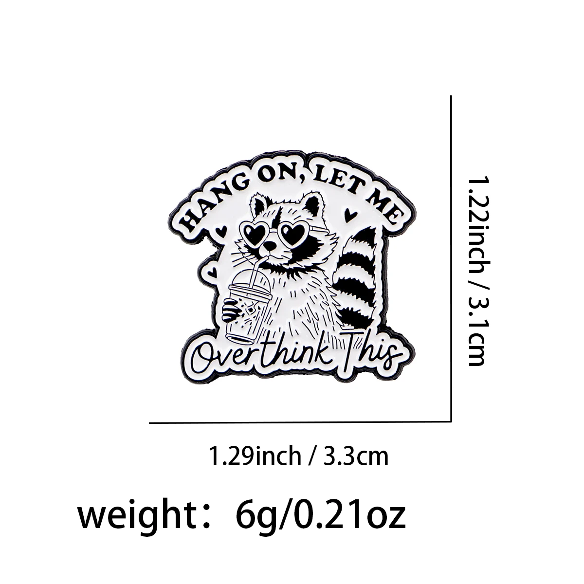 Raccoon Enamel Pin 