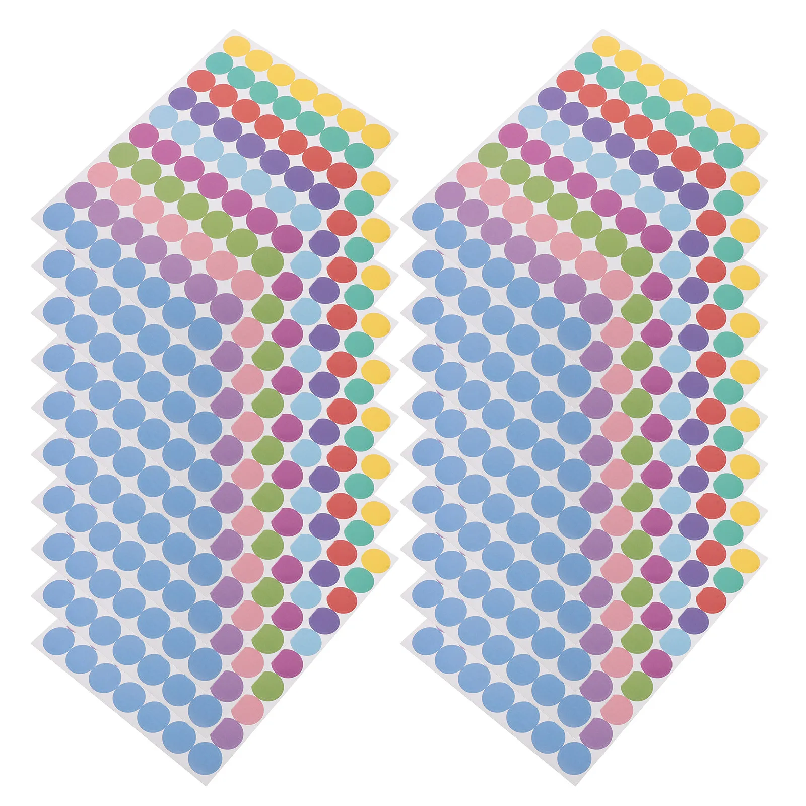 

20 Sheets Circle Dot Stickers Assorted Colors Vibrant Self Adhesive Removable Labels for Charts Storage DIY Color Index Marking