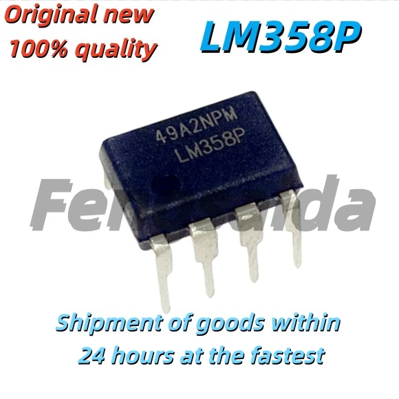 5PCS Brand-new original LM358P through-hole DIP-8 dual-channel operational amplifier IC chip