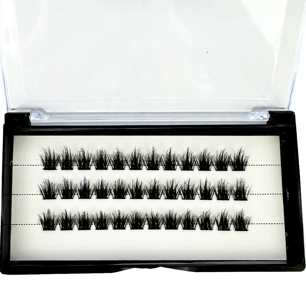 NEUE 5D Flauschige Nerzwimpern 3 Reihen Natürliche Wimpernverlängerung 3D Russische Einzelwimpern-Cluster Make-up-Tools Wimpern Cilia – Detail 19