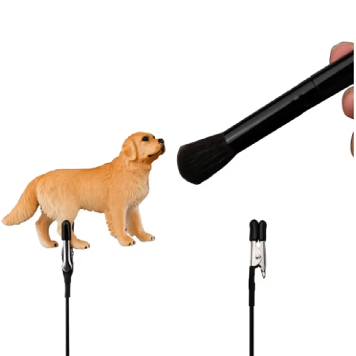 Painting Stand Base Holder and Alligator Clip Sticks Set with Rubber Tips Modeling Tools Airbrush Spray,Hobby Card