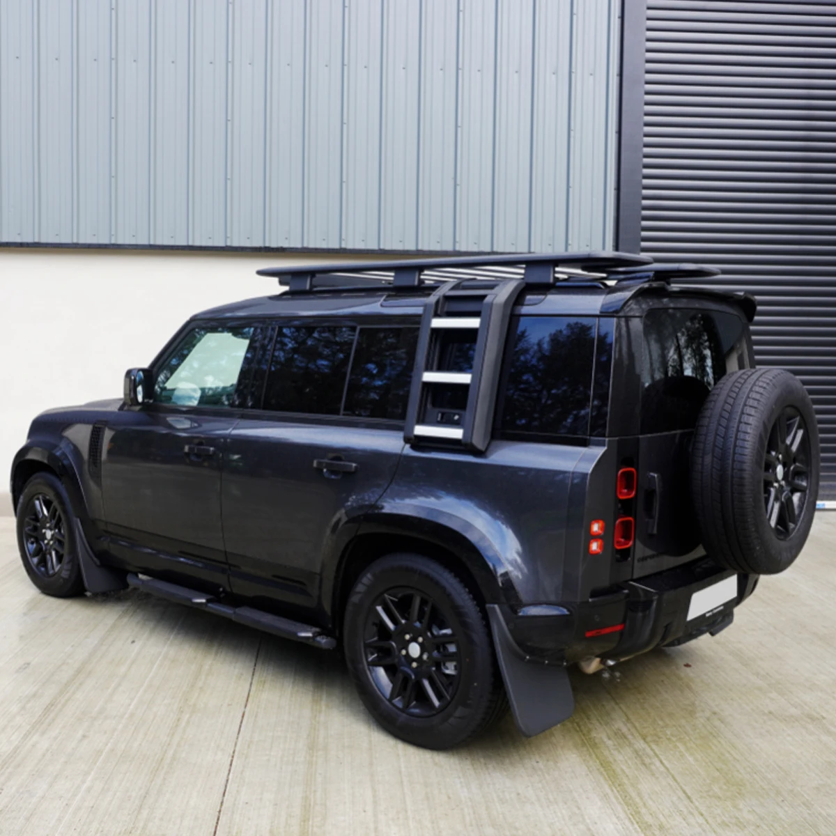 Small Staircase For Land Rover Defender 90 110 L663 SE Sport 4-Door 2020 2021 2022 2023 Telescopic Folding Roof Side Ladder