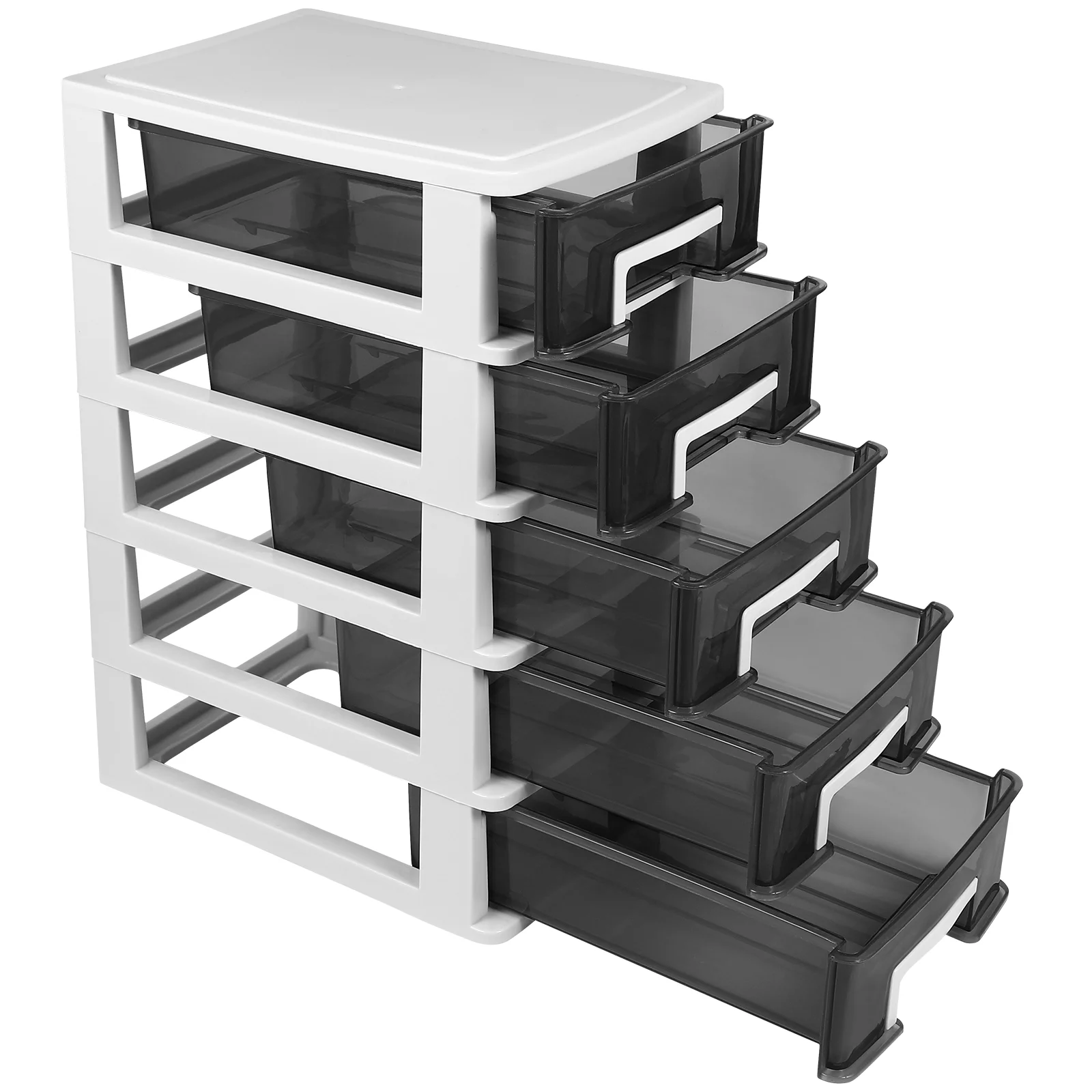 

Clear Desktop Drawer ganizer Premium Plastic Storage Box for Cosmetics Stationery Compact Size Pull Out Design Fits Any