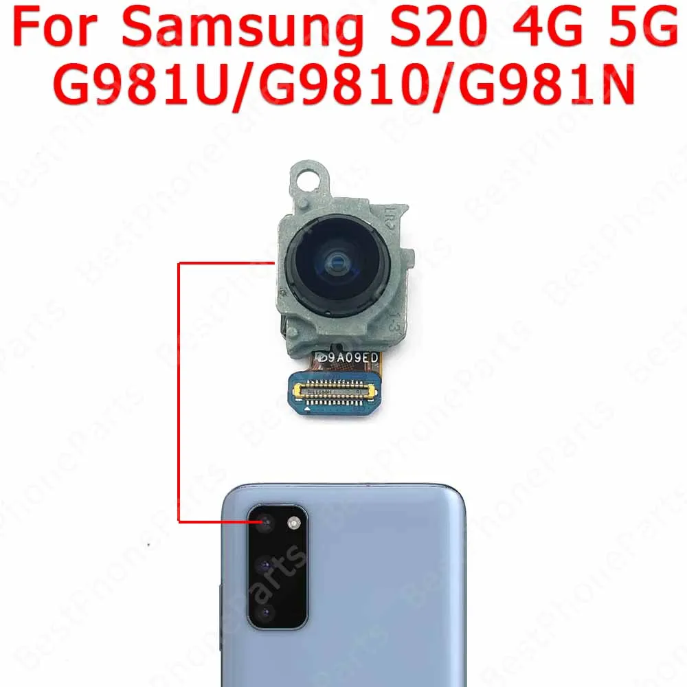 Back Camera For Samsung Galaxy S20 S20+ Plus 5G G981 G986 G985 G980 Rear Camera Module Backside View Flex Spare Parts