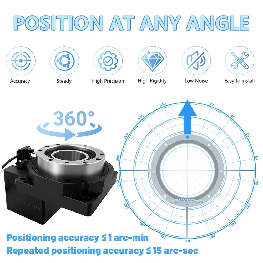 Hoogprecisie holle draaitafel 42/40/57/60~130mm stappenmotor servomotor rotatie-actuator voor lassen positionering draaistage