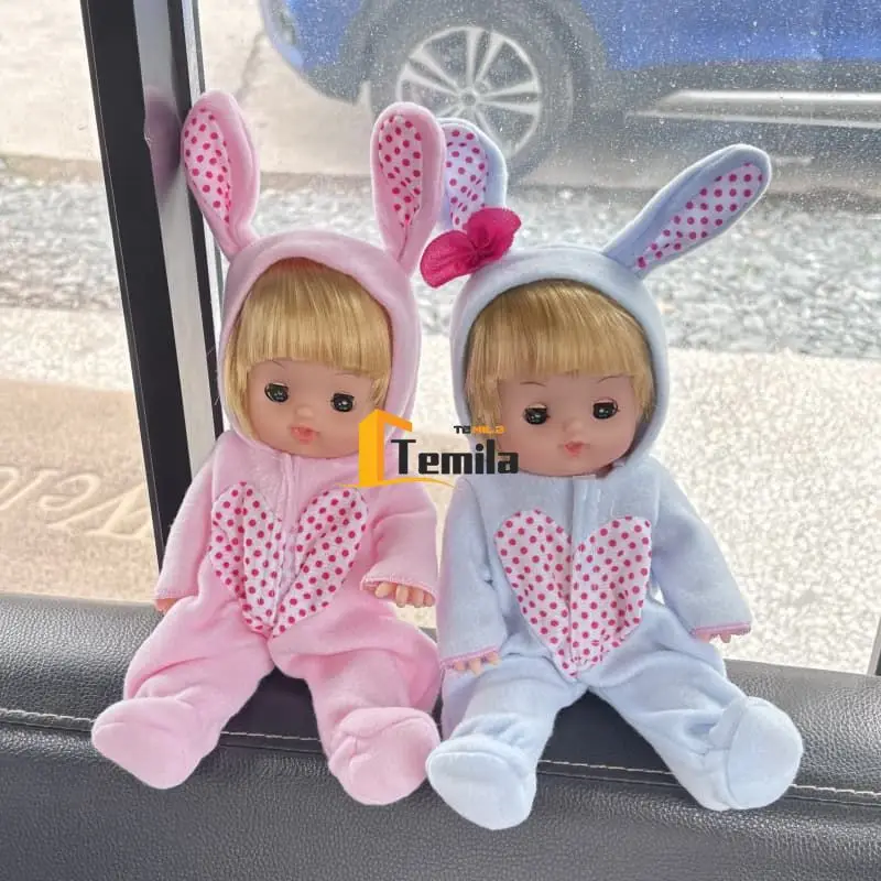 

Electronic Music Talking Speak Model Figures Funny Simulation 28cm Reborn Baby Dolls Bunny Suit Clothes Girl Brithday Gift