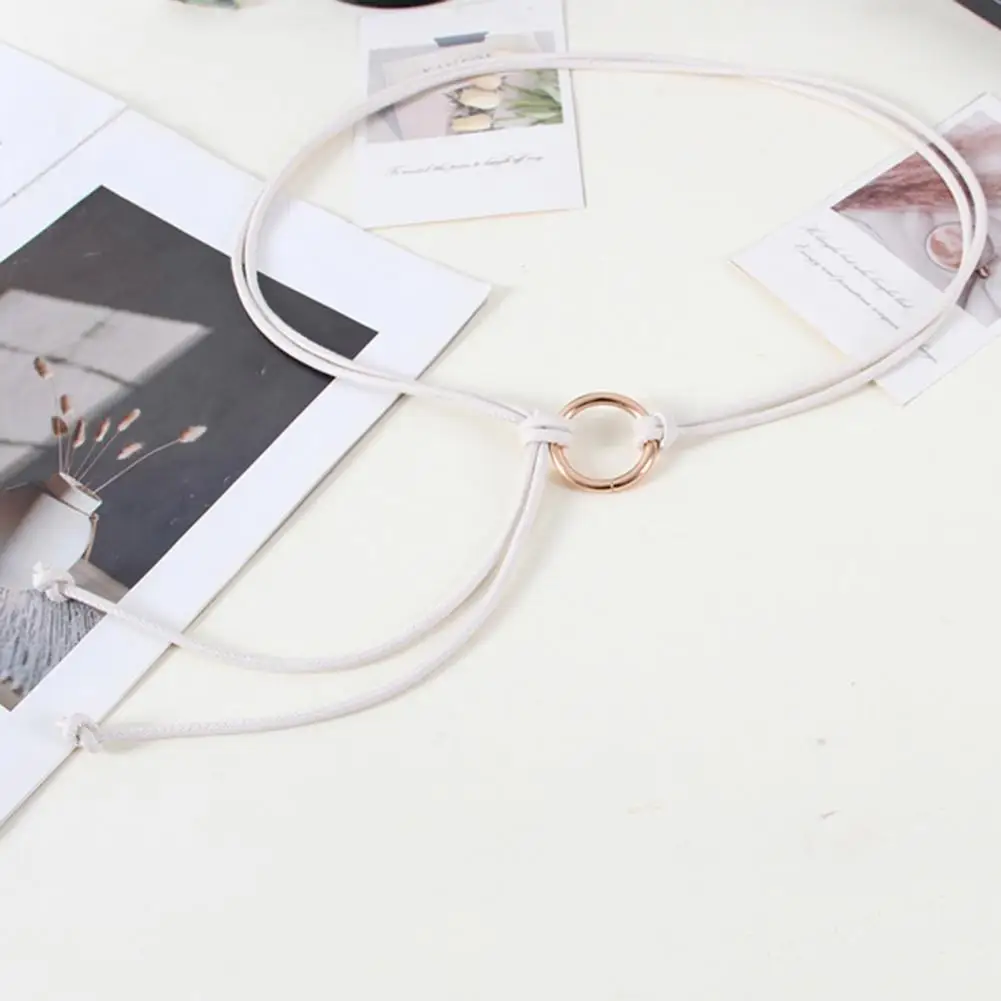 

Женский ремень из искусственной кожи, однотонный ремень ожидания, стильный ремень из искусственной кожи на шнуровке для классических рубашек, универсальная мода