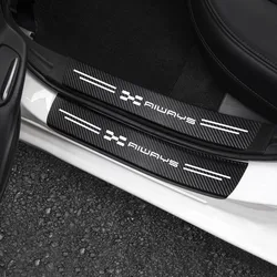 Car Carbon Fiber Threshold Protective Film Anti Scratch Waterproof Car Stickers Anti Scratch For Aiways U5 PRO U6 U7 Accessories