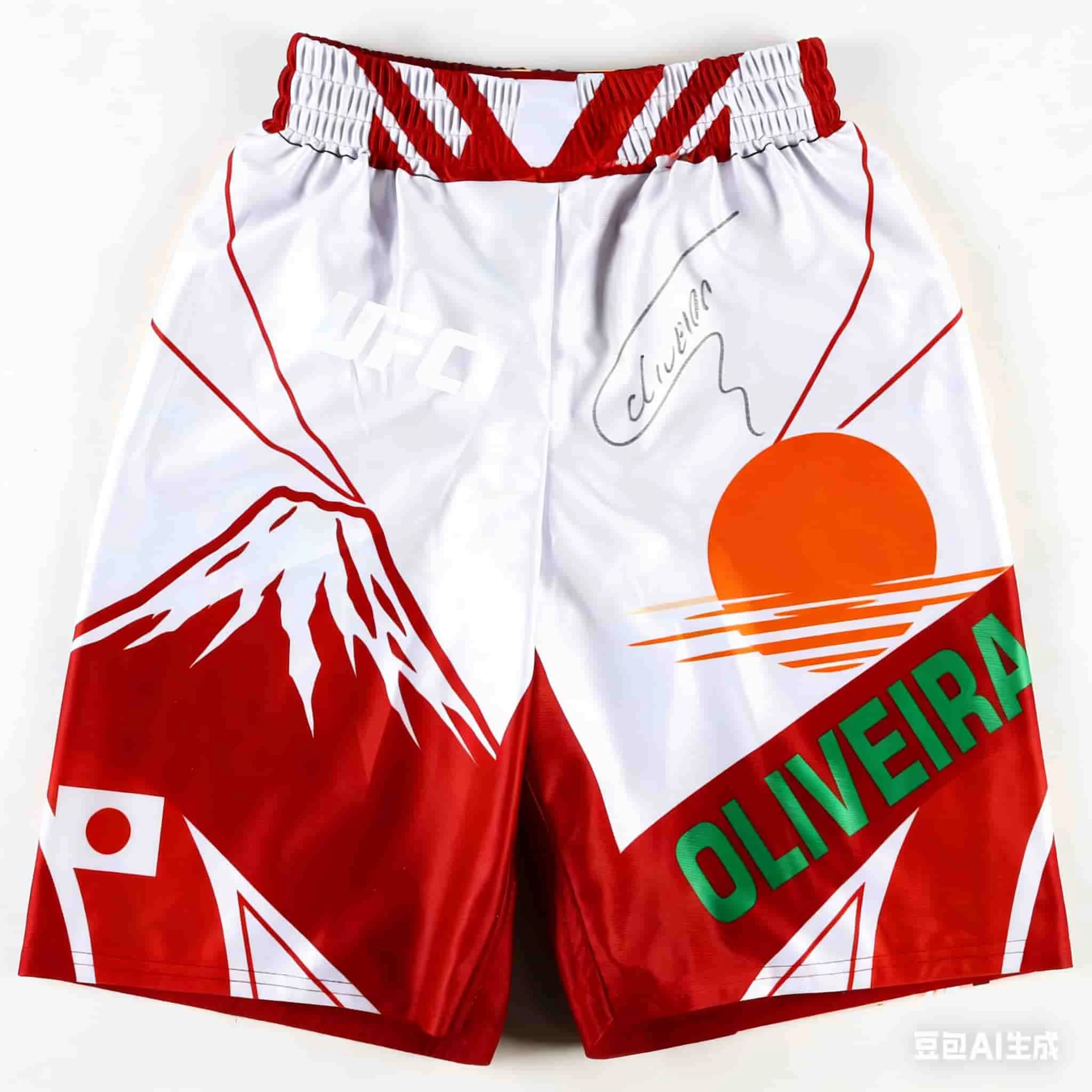 

UFC Retro Charles Oliveira Signed Do Bronx Custom Fight Shorts Men Women MMA Octagonal Cage Oversized Jujutsu Training Shorts