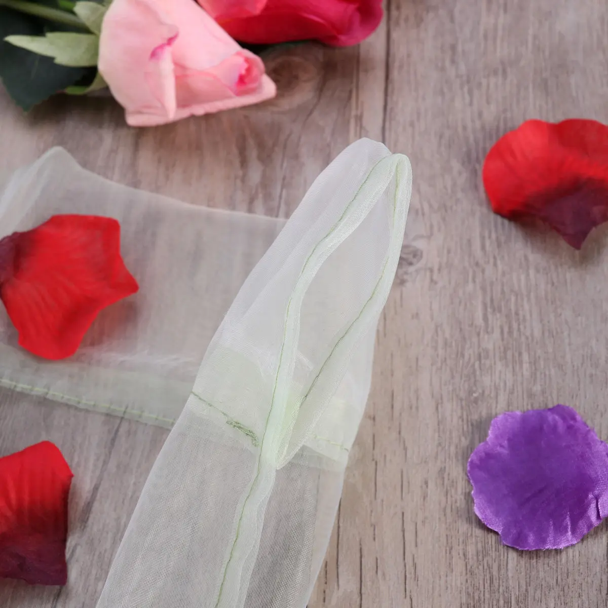 Green Solid Color Transparent Voile Curtains Semi Transparent Sheer Window Screen Perfect for Wedding Bedroom 100x200cm