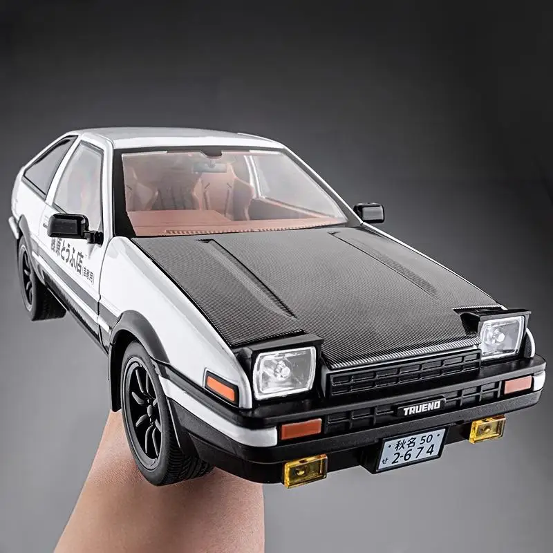 

Модель Initial D 1:18 AE86 Trueno JDM: Высокодетализированная коллекционная модель спортивного автомобиля для декора дома, хобби и праздничных украшений