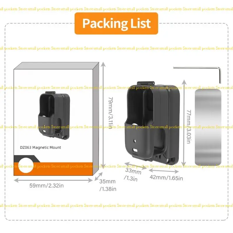 R1WD Camera Mount 360Rotating Foldable Bracket For OsmoNano Camera Holder