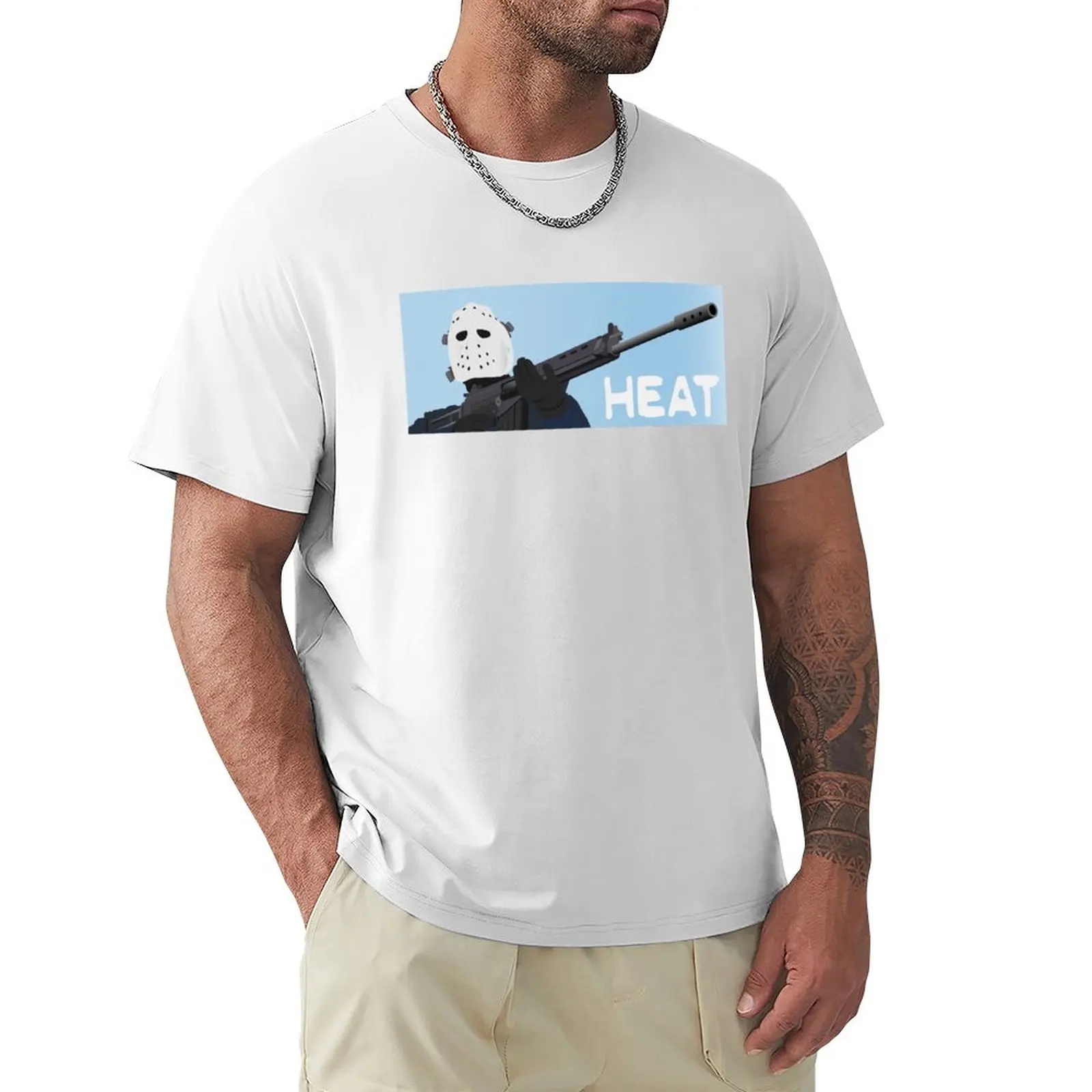 Heat T-Shirt Short sleeve tee aesthetic clothes Aesthetic clothing quick drying Short sleeve tee men