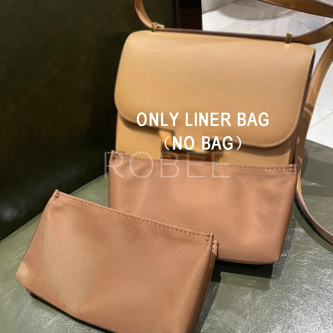 Bolsa de depósito interior para mujer, bolsa de almacenamiento y acabado para Hermes constance Kangkang mini19