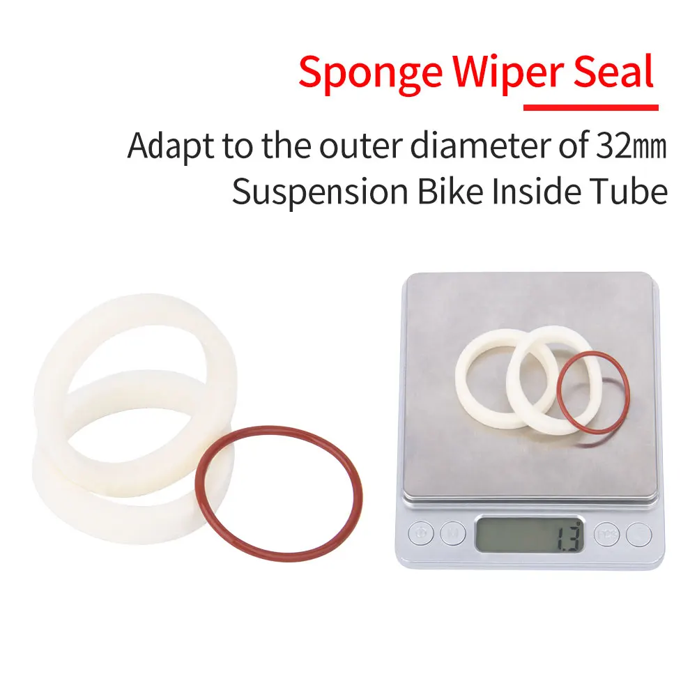 bicycle fork Wiper Seal O-ring/Oil absorbent sponge for Front Suspension Dust Oil Seals 32mm Inside Tube Bicycle Accessories