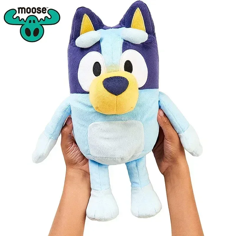 Peluche parlante de la familia Bluey para niños, perro Bingo, música, figura de Anime Bluey, Animal lindo, cantar, muñeca de perro, regalos de Navidad, nuevo