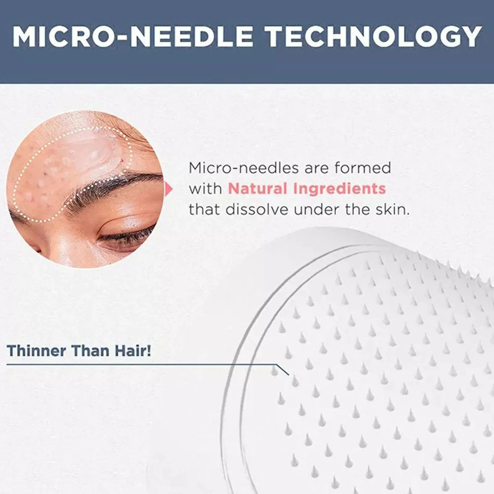 Hyaluronic Acid Microneedle Eye Patches Mask For Anti Wrinkle Aging Dark Circles Moisturizing Under Eye Gel Pads Skin Care