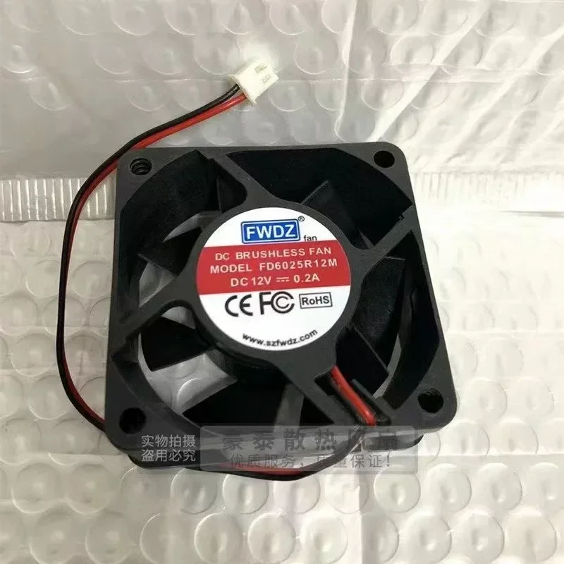for 6025 6cm 12V 0.2A 2-Wire Dual Ball Bearing Chassis Power Supply Cooling Fan Ultra Quiet New
