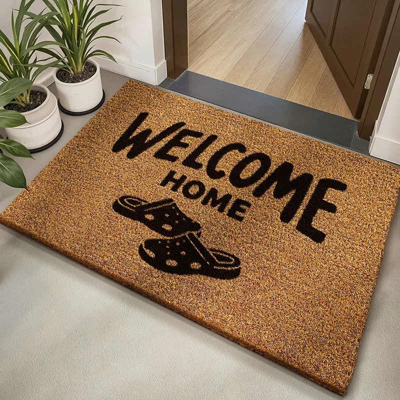 

Natural Coconut Coir Doormat, Wear-Resistant, Dirt & Mud Removal, Non-Slip Entryway Mat for Outdoor & Indoor Front Door, Hallway