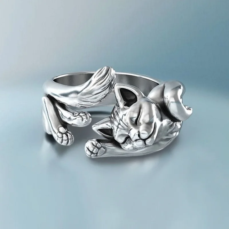 Women's Korean Style Adjustable Angel Wings Ring