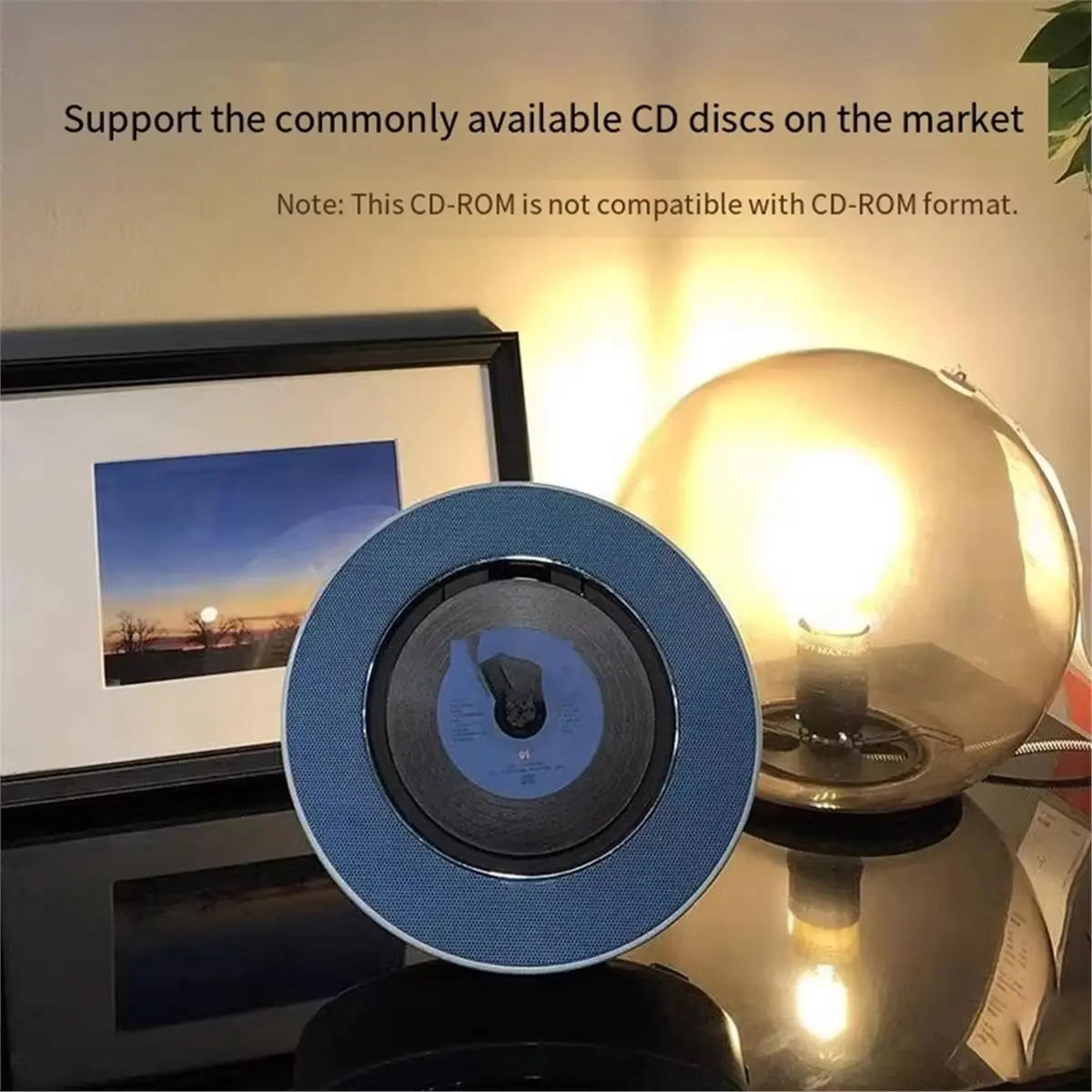 CD Player Album Player Record Player Bluetooth Multi-Functional Sound System Disc Hi-Fi CD62 Feverish