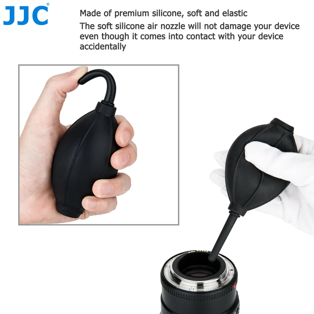 JJC Camera Lens Screen Cleaner Dust Air Blower for Canon 6d 80d/Nikon D90 D5300 D5500 D3400/Sony A6000 A7 DSLR Sensor Cleaning