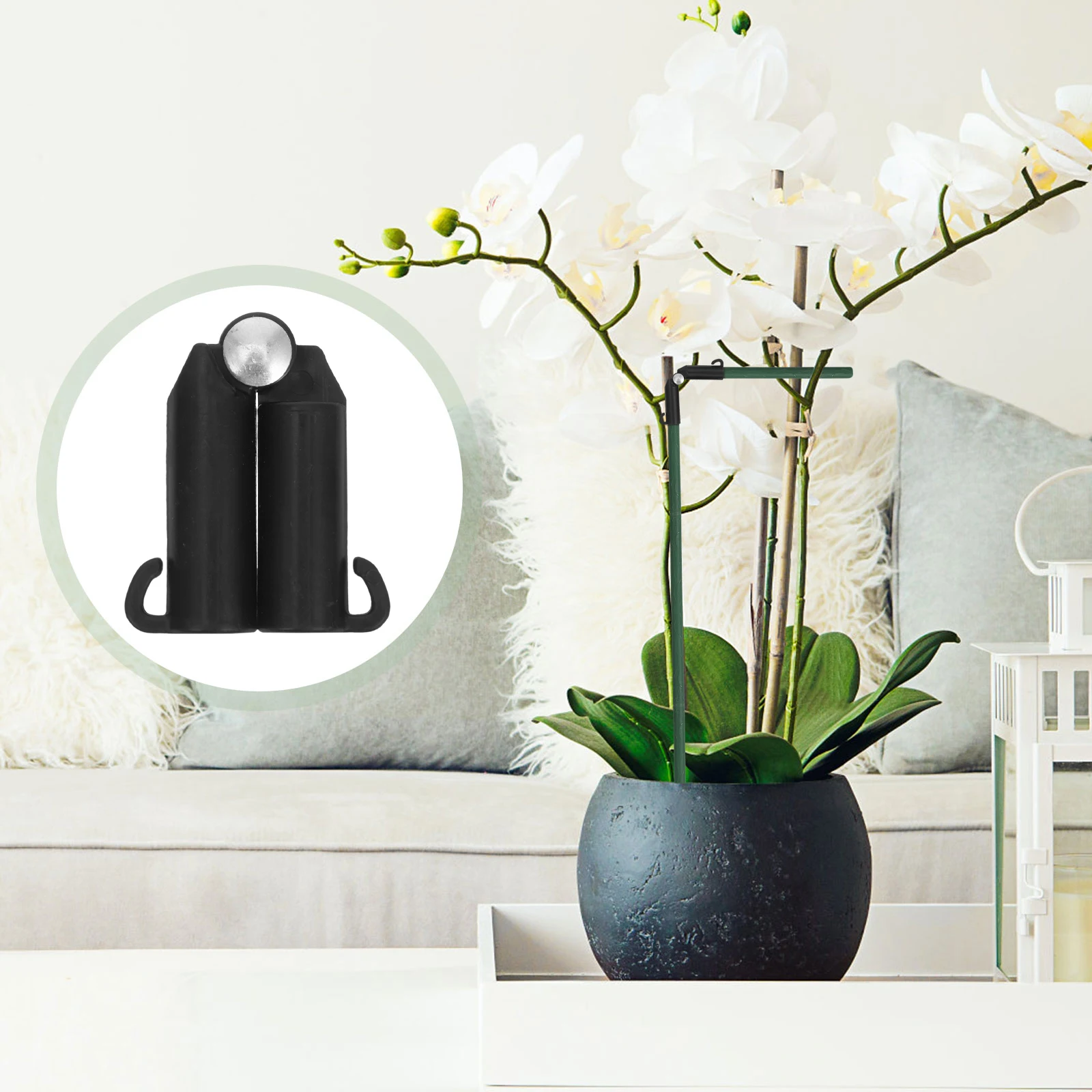 

10pcs Adjustable B-Type Plant Trellis Connector Clips Durable Plastic Support Clips For Tomatoes Cucumbers Peppers Eggplants