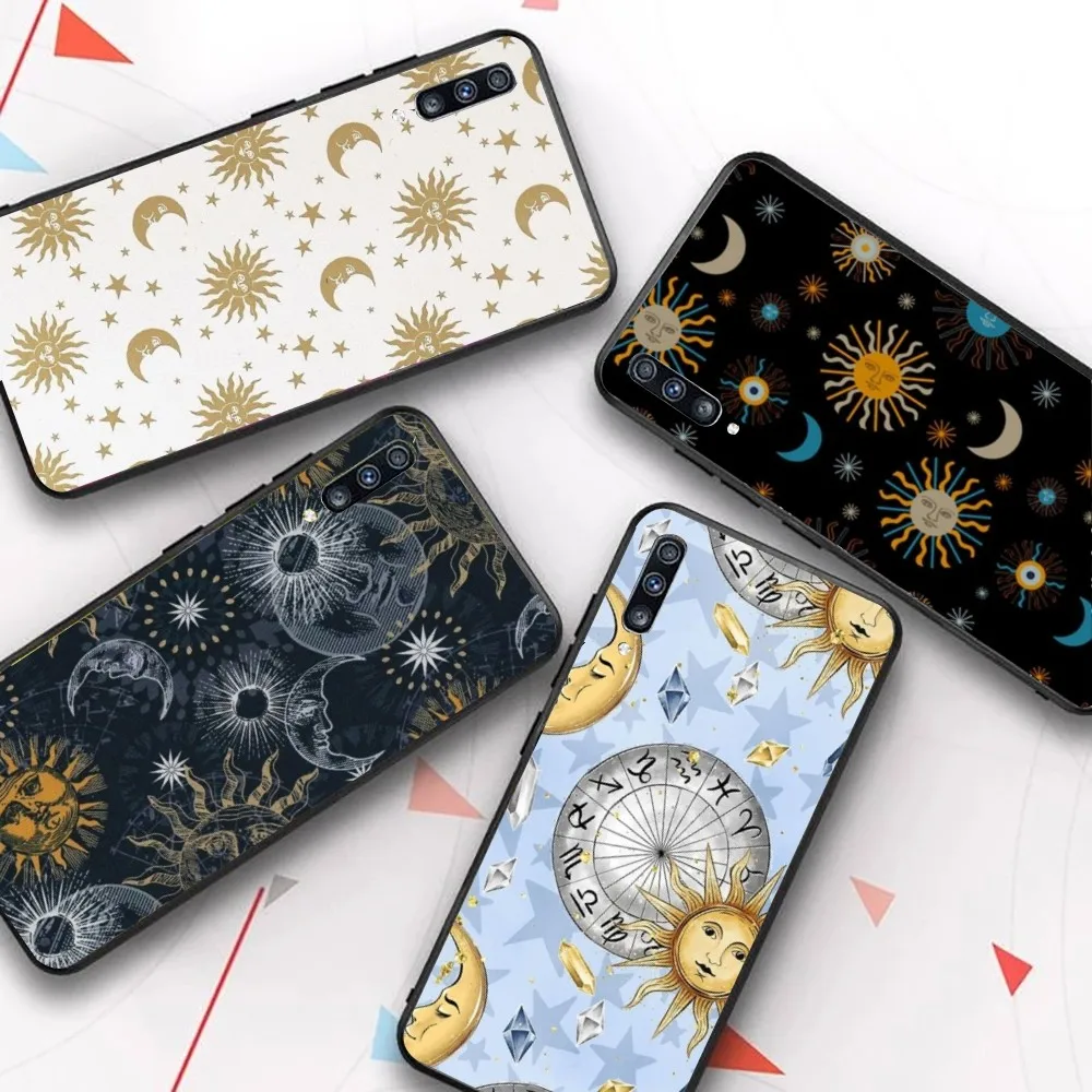 Suns Moons Clouds Astrological Phone Case For Samsung A 10 11 12 13 20 21 22 30 31 32 40 51 52 53 70 71 72 73 91 13 shell