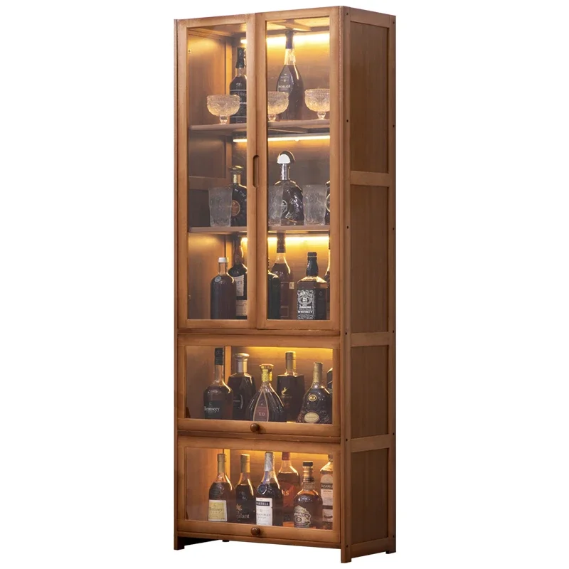 Mini Bar Szafka na Alkohol Meble na Wino Stojak na Wino Bar Zewnętrzny Budowa Szafka do Przechowywania Szafka Szklana Ekspozycja Szafki do Salonu