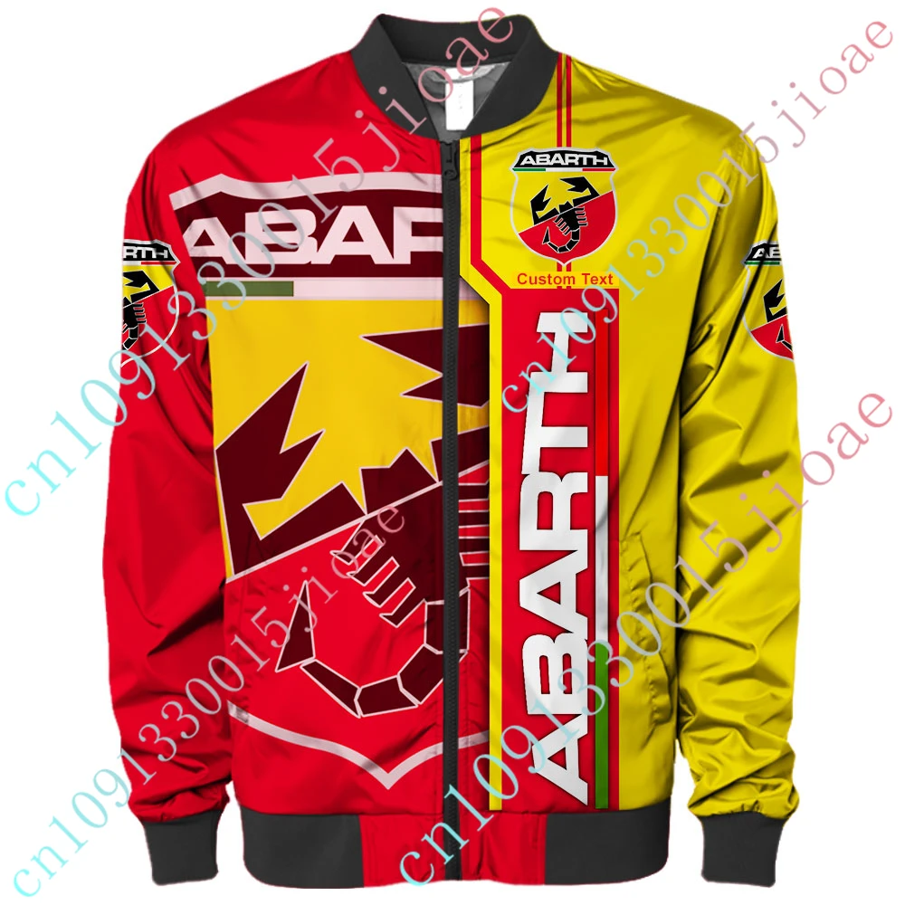 Abarth Clothing Harajuku Parkas Windbreaker Jackets For Men Thick Coat Techwear Baseball Uniform Bomber Jacket Custom Logo