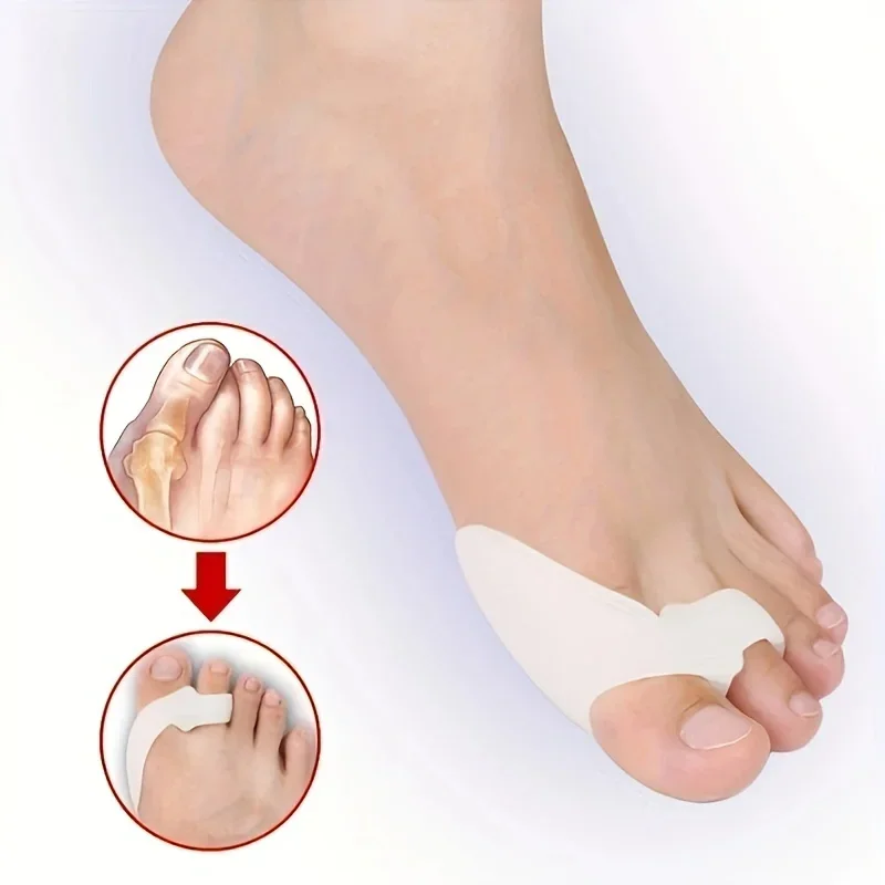 2/4Pcs Gel Pinky Bunion Corrector Little Toe Separator Bunionette Pads Toe for Pain Relief of Corn Callus and Blisters