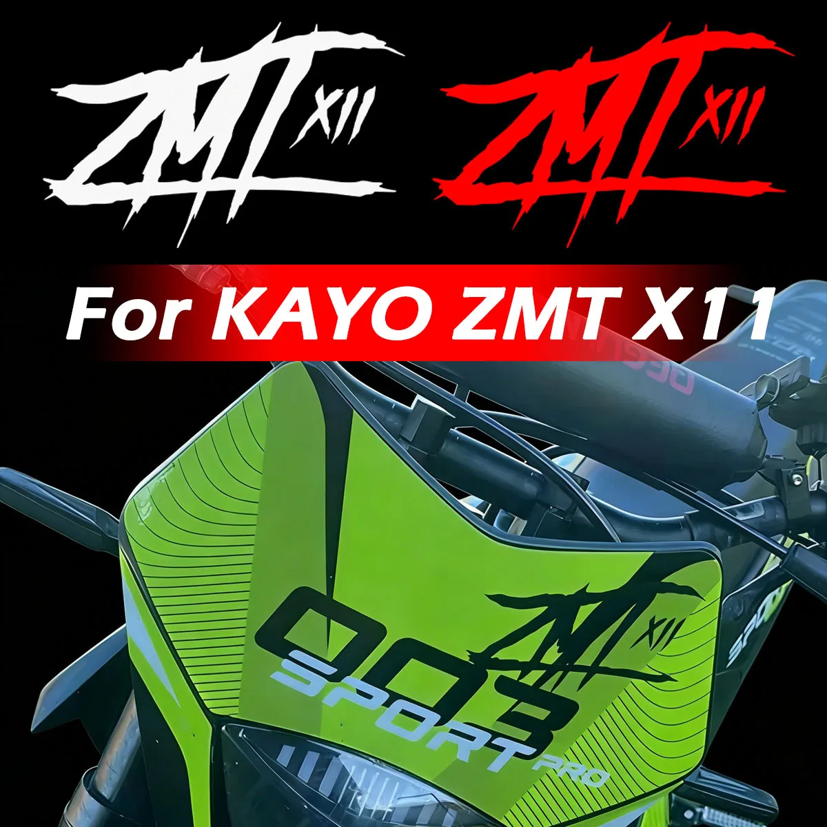 

3PCS/SET Multicolor Iridescent Jagged Tribal Text Stickers, Waterproof Vinyl Decals for Motorcycle Fairing & Helmet