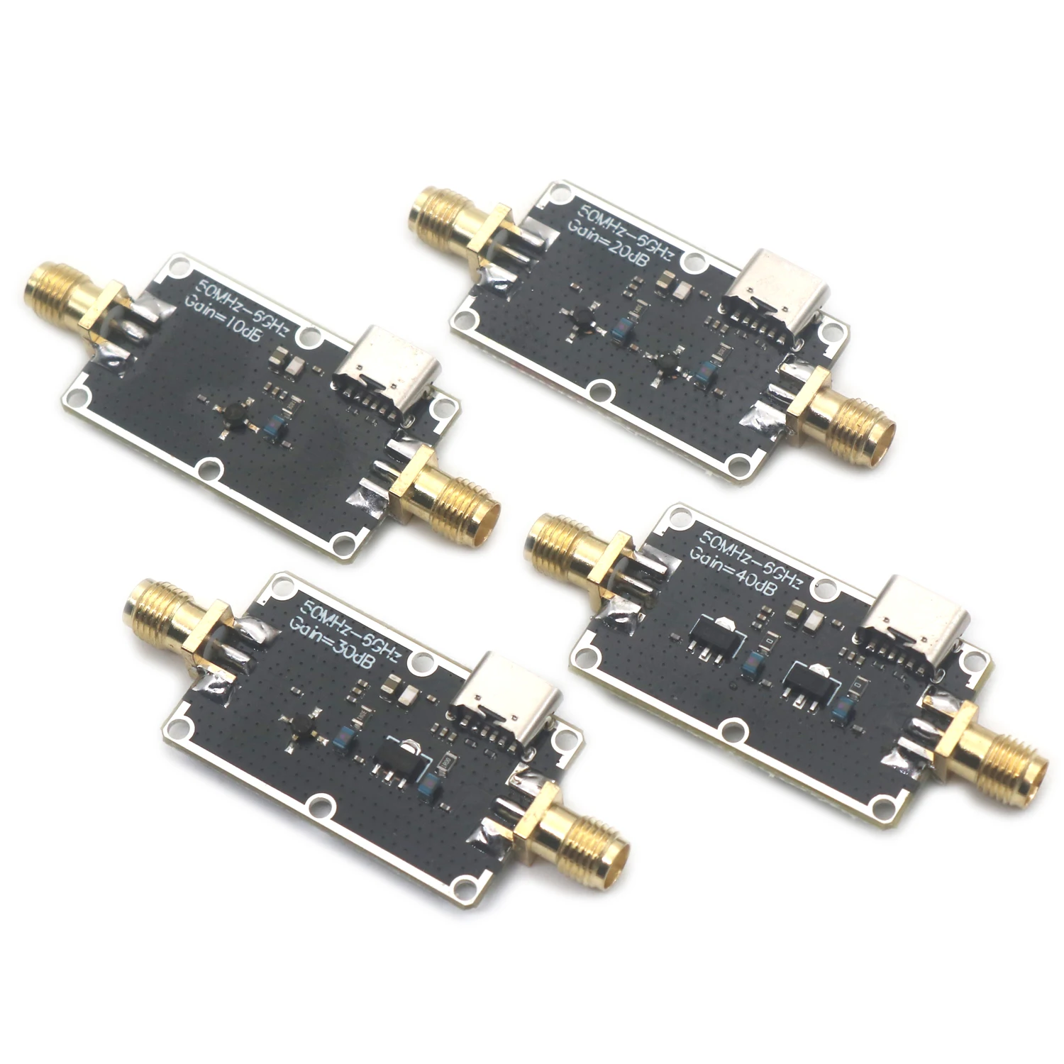 TYPE-C USB 50Mhz-6Ghz LNA High Flatness Amplifier 10DB 20DB 30DB 40DB RF Drive Signal Receiver System FM Radio Drone Receiving