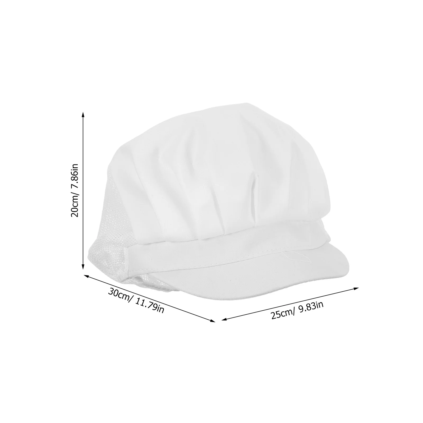 Anti-Dust Chef Cap White Lightweight Food Service Hat For Kitchen Restaurant Construction Worker Catering Uniform Clean