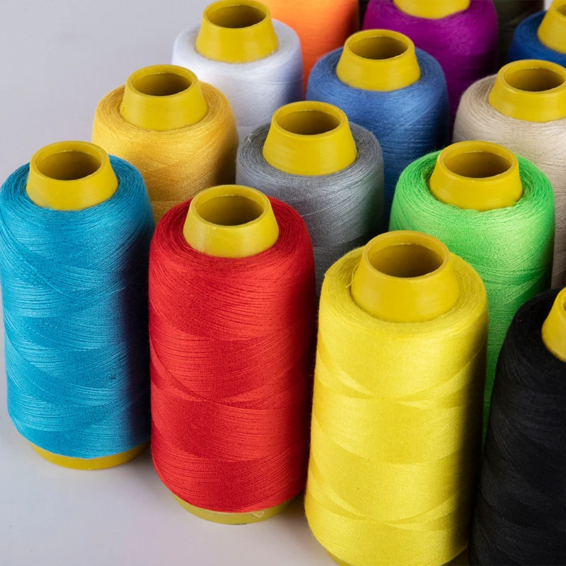 Nähmaschinengarn, Pagodenlinie, Overlock-Nähgarn für Maschinenhandstickerei, 1300 Yard, jede Spule, 100 Polyester, langlebig