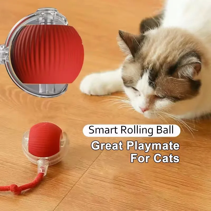 Hot Electric Dog Ball Toys Automatic Rolling Ball Rechargeable Smart Pet Interactive Plush Toy Dog Cat Training Imitate Mouse