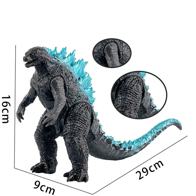 Godzilla Monster Series Blue Back Rampage PVC Action Figures Figure Collection Model Kids Gift Toys 16cm