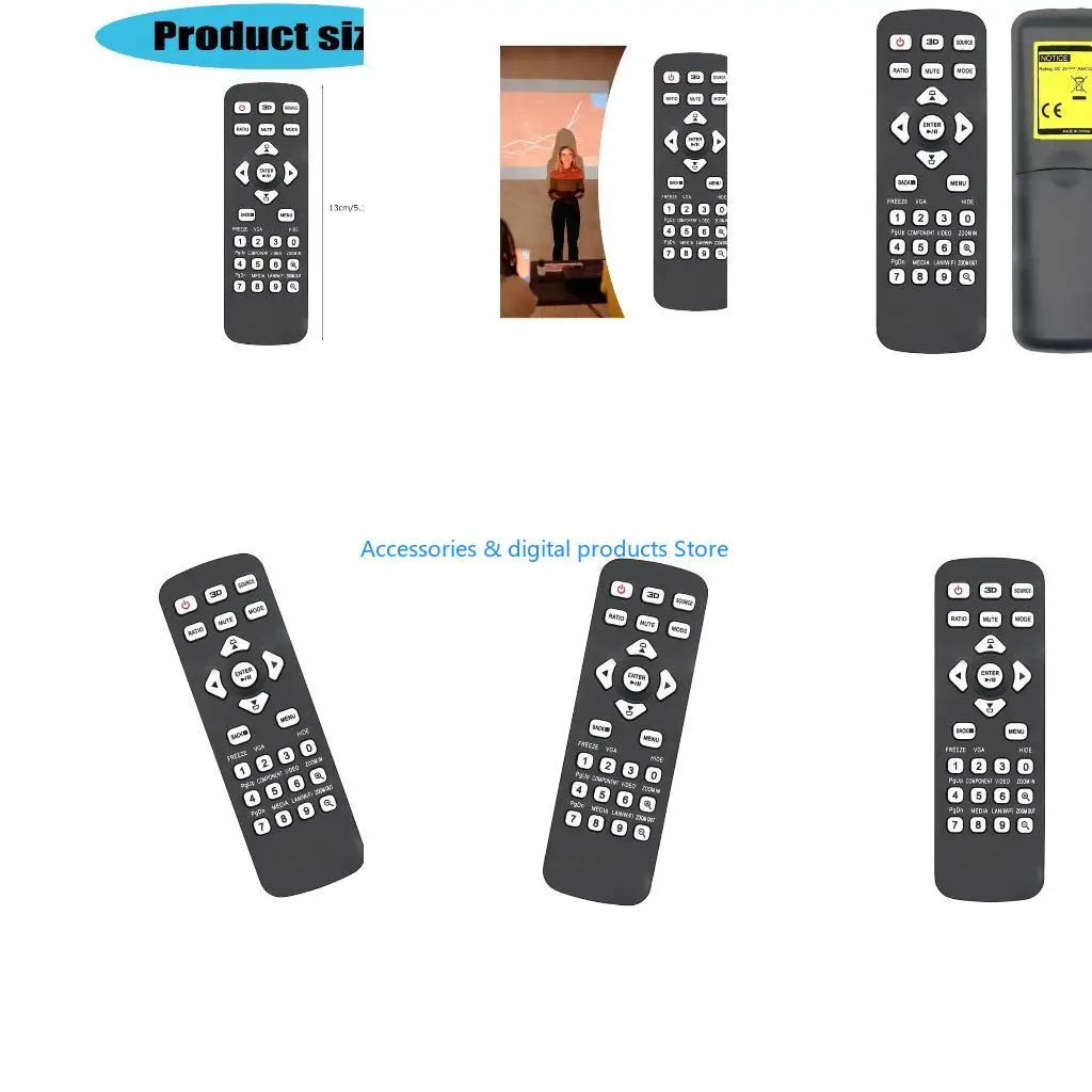 77JD ABS Remote Control Replacement Projector Controller for X1226AH X1127I D606D X65H Various Projectors and Others