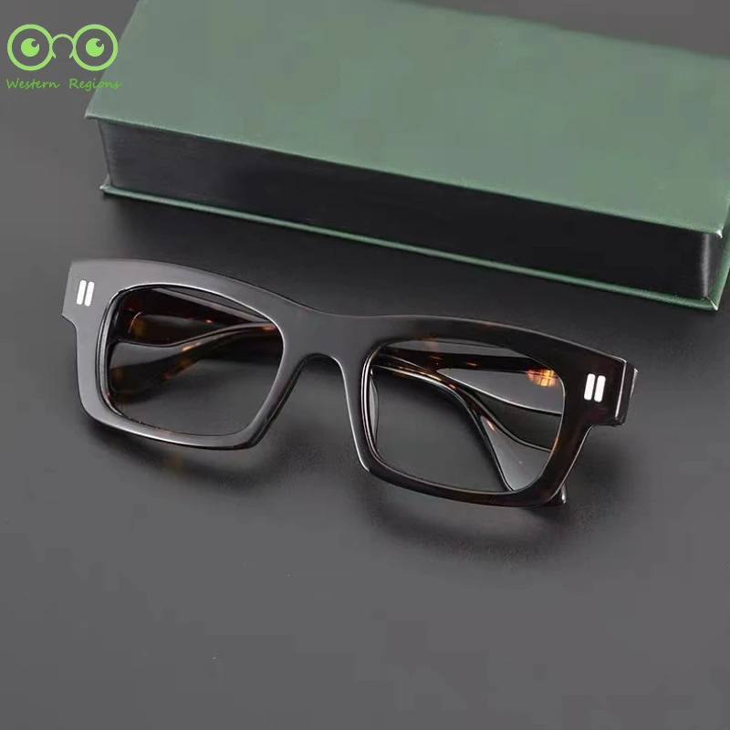 일본 심플 트렌디 두꺼운 보드 남녀 프레임 틈새 레트로 안경 프레임 남녀 패션 캐주얼 프레임