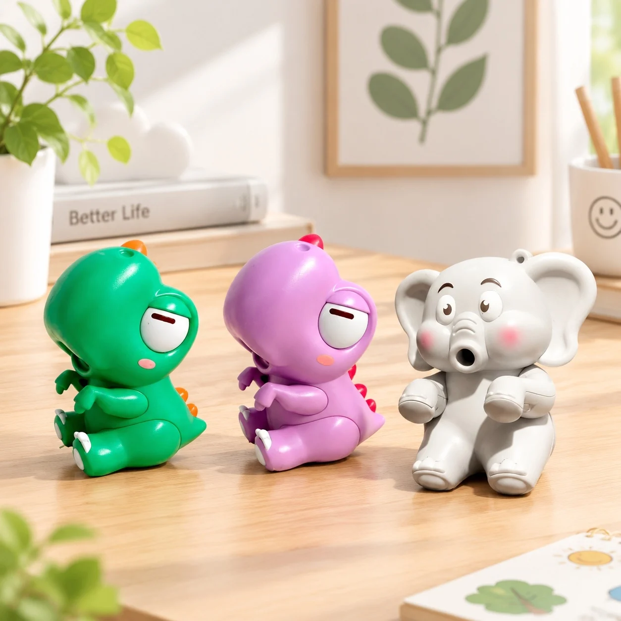 Mini Elephant Food Cooler Fan, Hands-free Baby Feeding Helper, Clip-on Design for Bowls, Portable & USB Rechargeable ﻿
