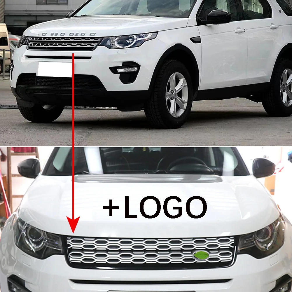 Car Front Bumper Grille Centre Styling Upper Grill For Land Rover Discovery Sport L550 2015 2016 2017 2018 2019