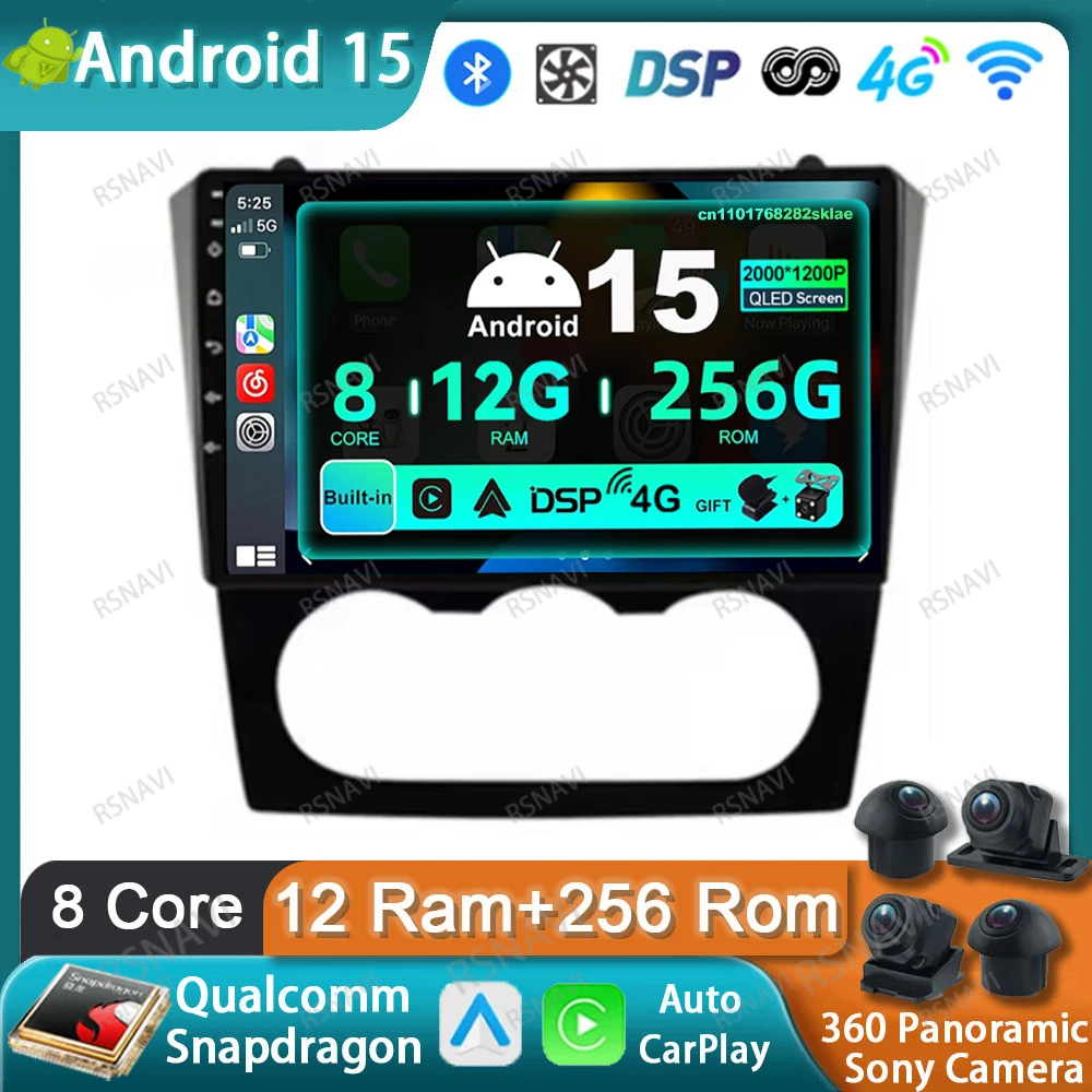 

Car Radio Android 15 For Nissan Altima Teana 2008-2012 Navigation Viedo Player 9/10 Inch WIFI+ 4G LTE Head Unit Qualcomm DVD IPS