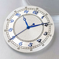 33.5mm Arabic Numeral White pink Dial Fit For NH35 NH36 Movement Watch accessories vintage elegance style